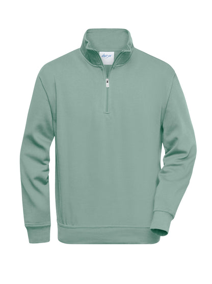 Workwear Half Zip Sweat Daiber Foggy-Green