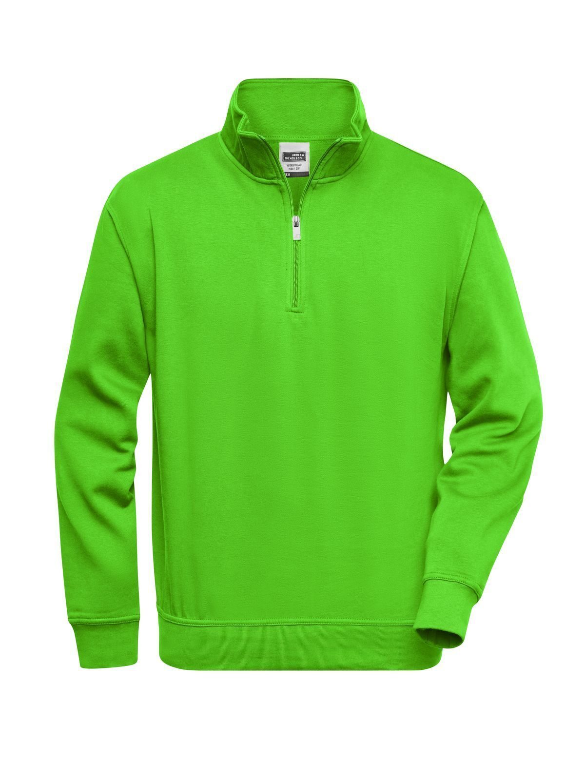 Workwear Half Zip Sweat Daiber Lime-Green
