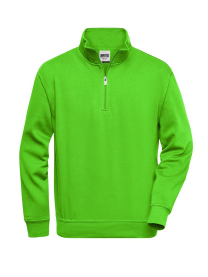 Workwear Half Zip Sweat Daiber Lime-Green