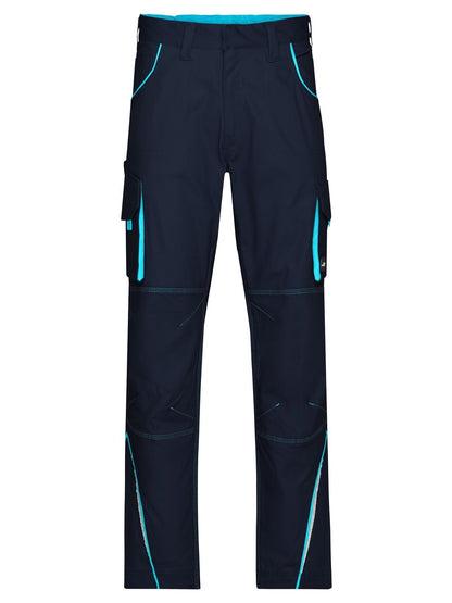 Workwear Pants - Color Daiber Navy/Turquoise