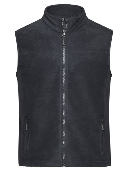 Men's Workwear Fleece Vest - Strong Daiber Carbon/Black