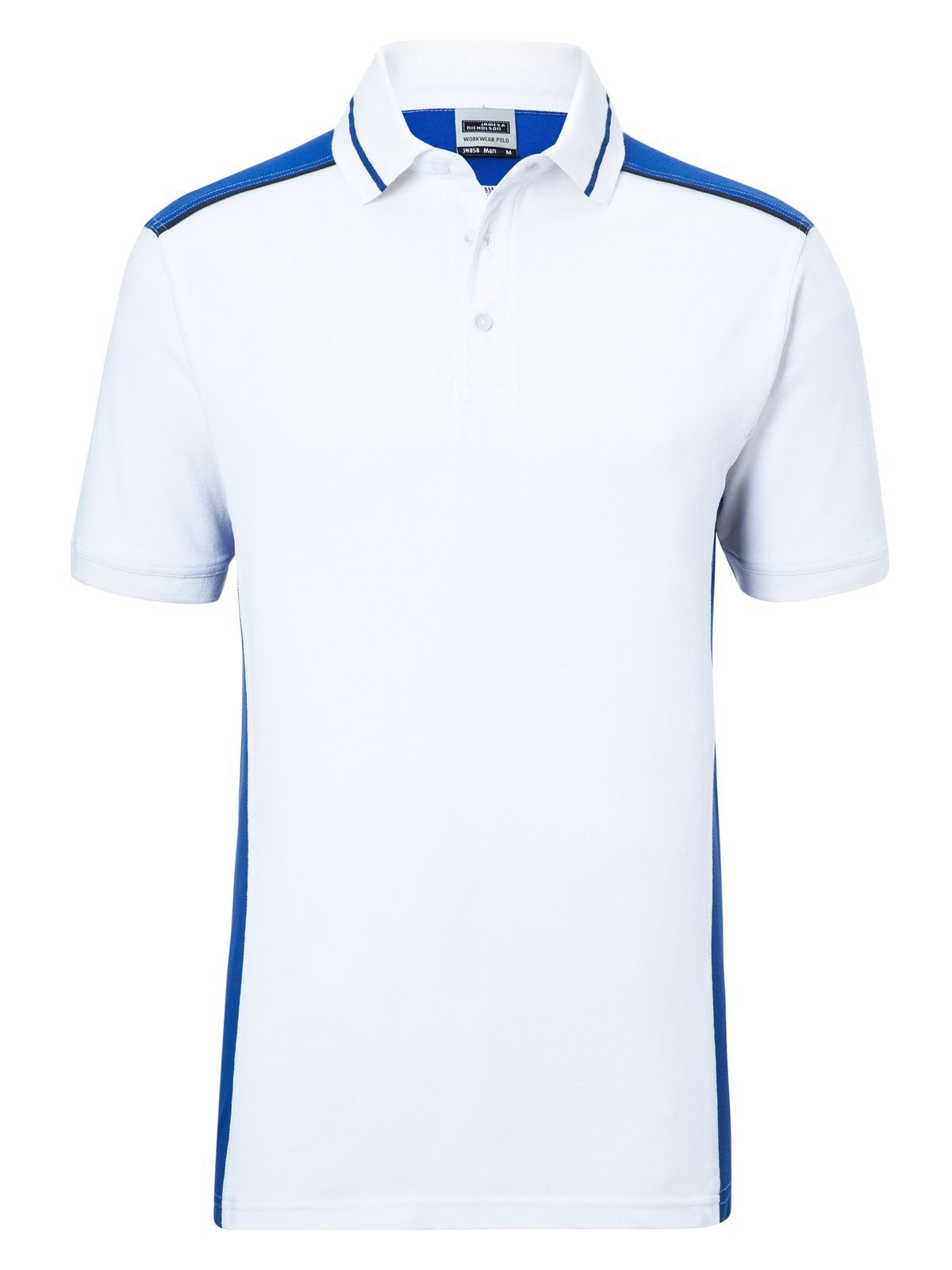 Men's Workwear Polo - Color Daiber White/Royal