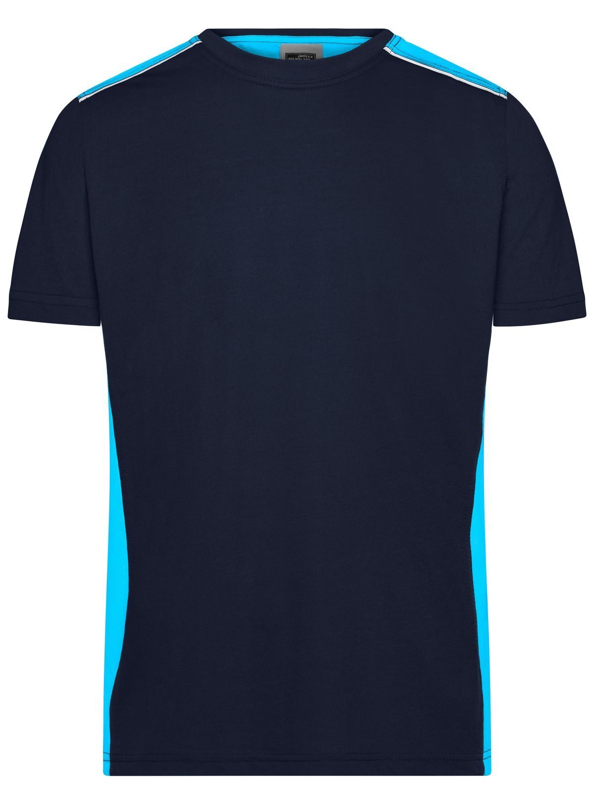 Men's Workwear T-shirt - Color Daiber Navy/Turquoise