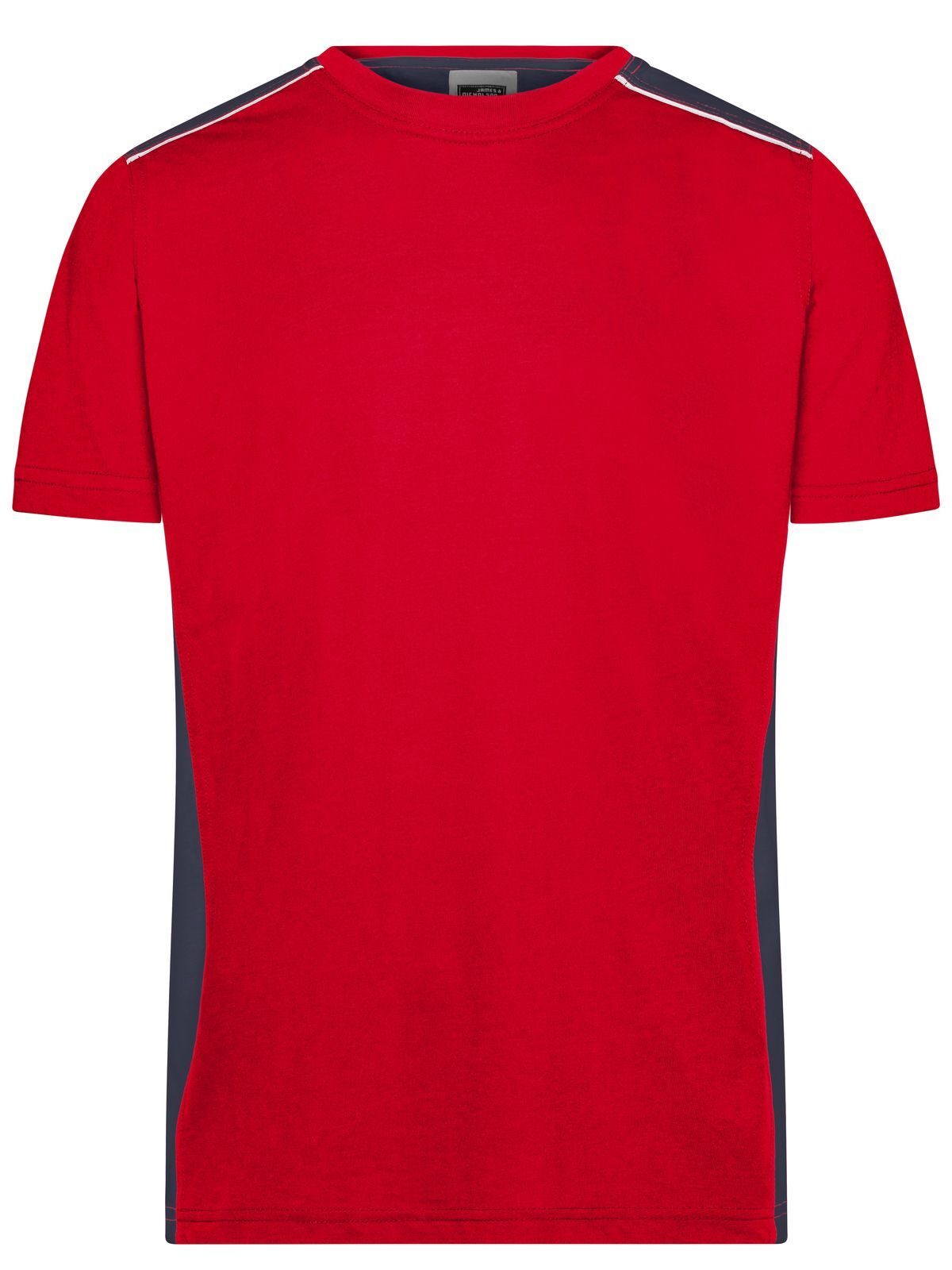Men's Workwear T-shirt - Color Daiber Red/Navy