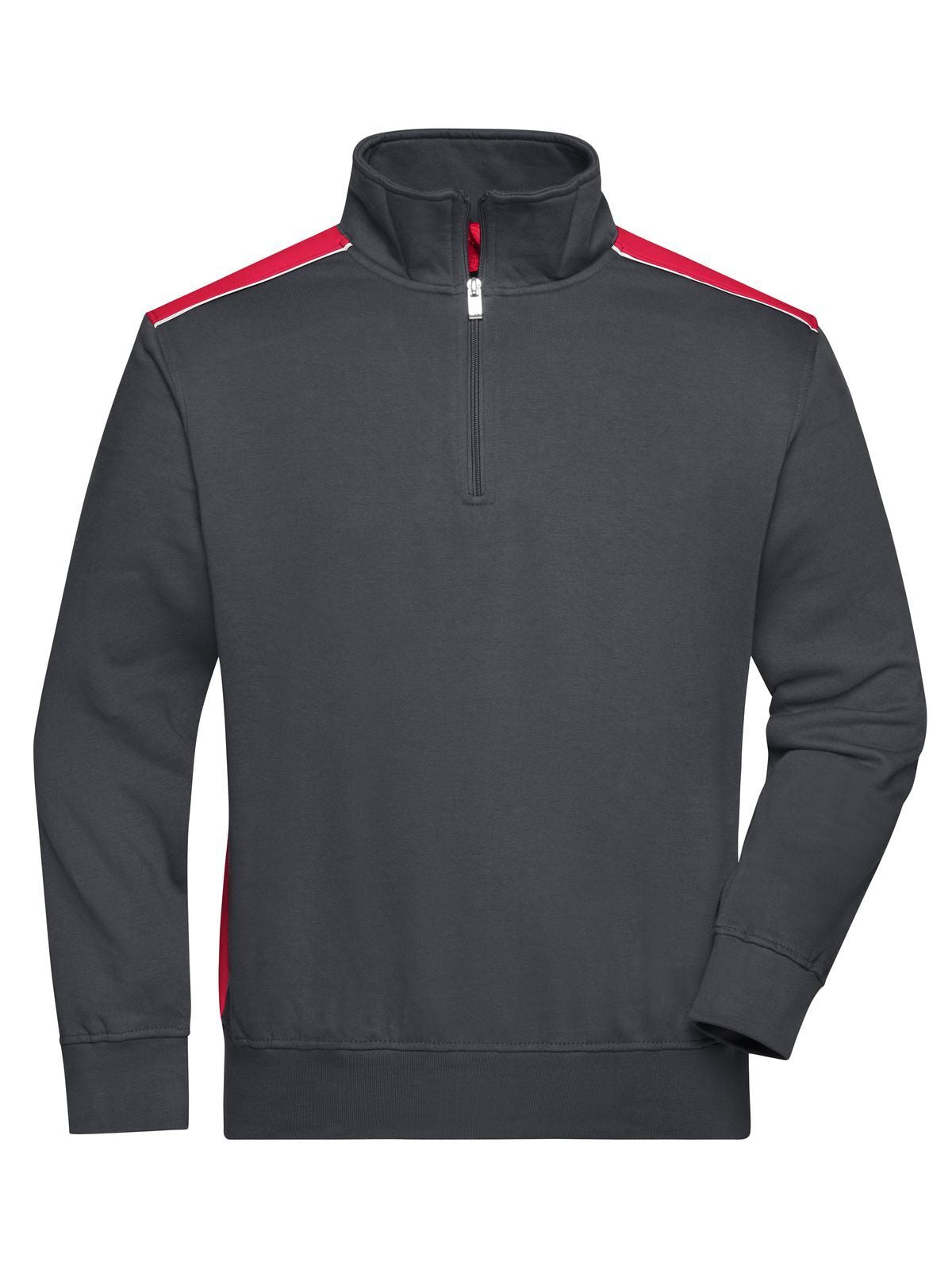 Workwear Half-Zip Sweat - Color Daiber Carbon/Red