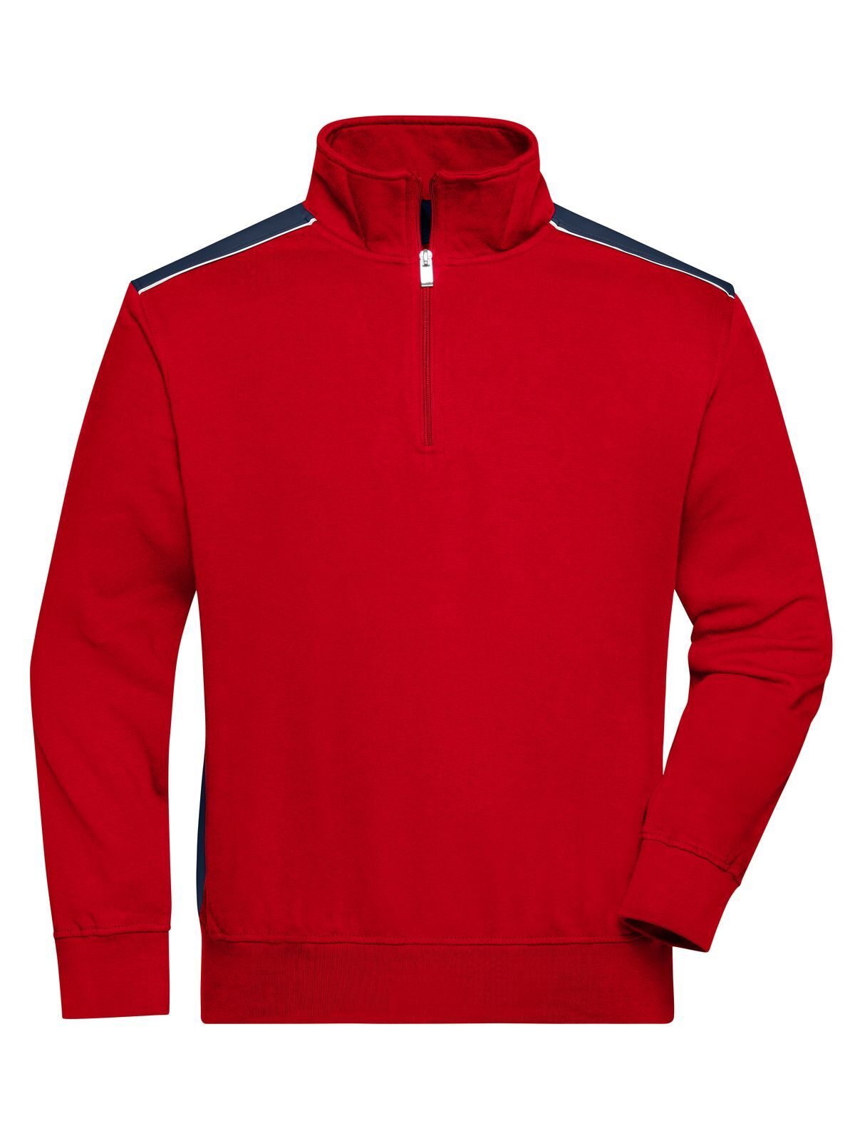 Workwear Half-Zip Sweat - Color Daiber Red/Navy