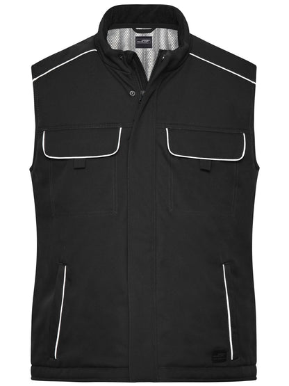 Workwear Softshell Padded Vest - Solid