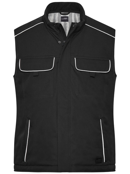 Workwear Softshell Padded Vest - Solid