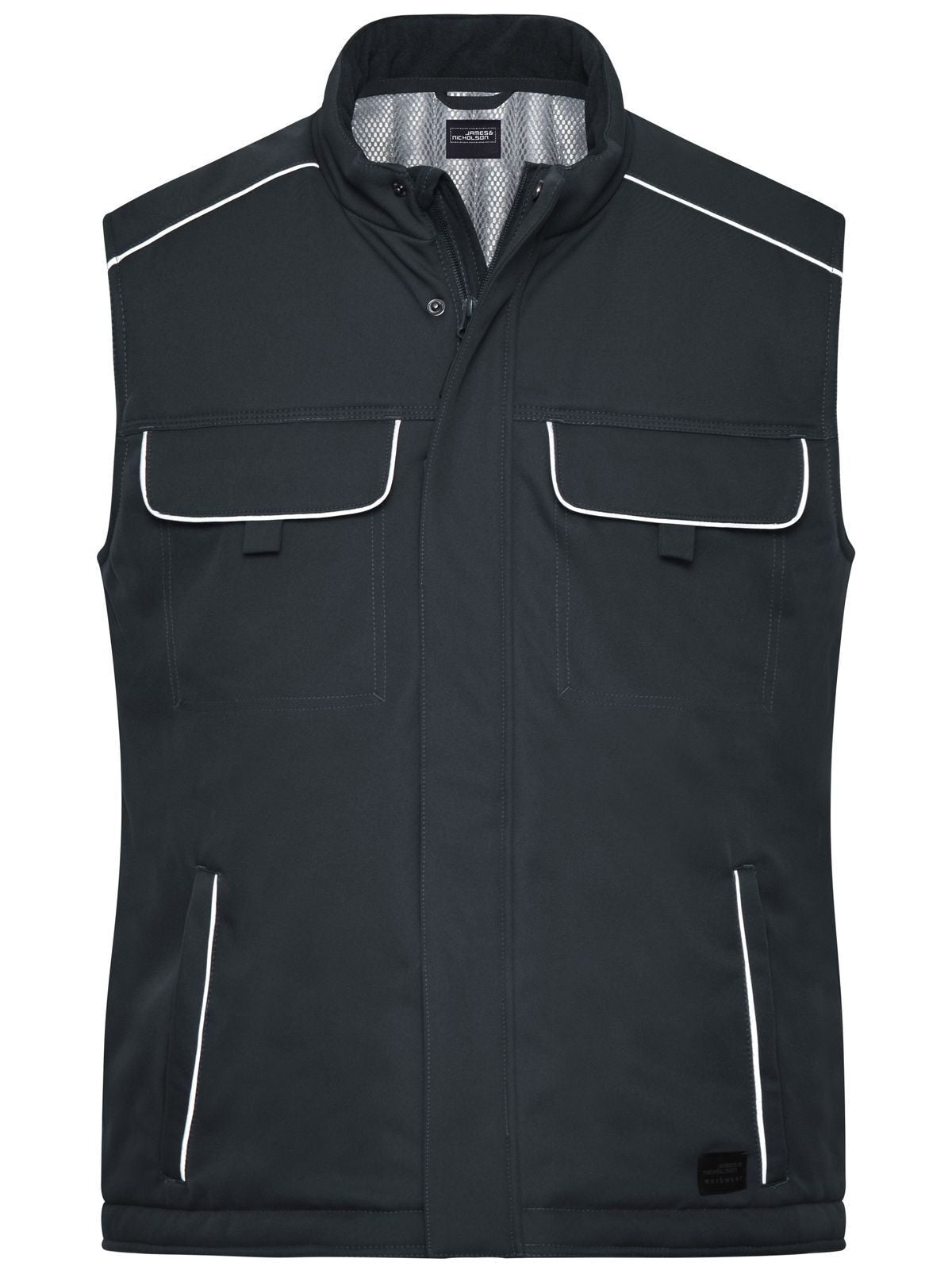 Workwear Softshell Padded Vest - Solid