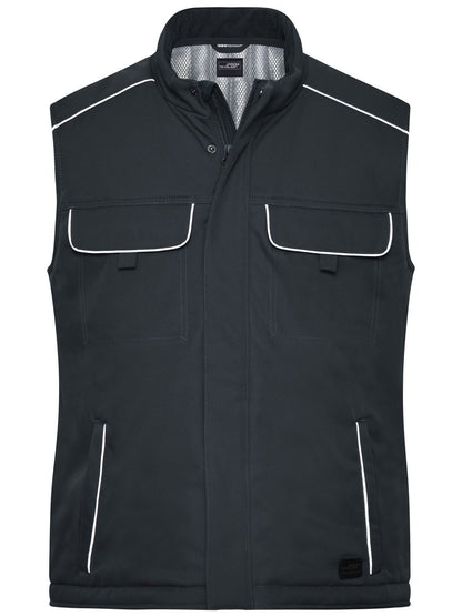 Workwear Softshell Padded Vest - Solid