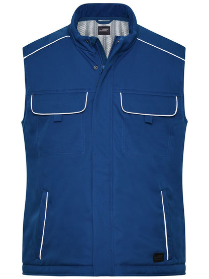 Workwear Softshell Padded Vest - Solid