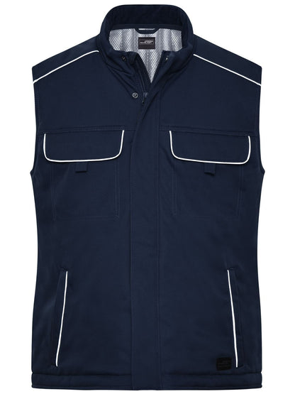 Workwear Softshell Padded Vest - Solid