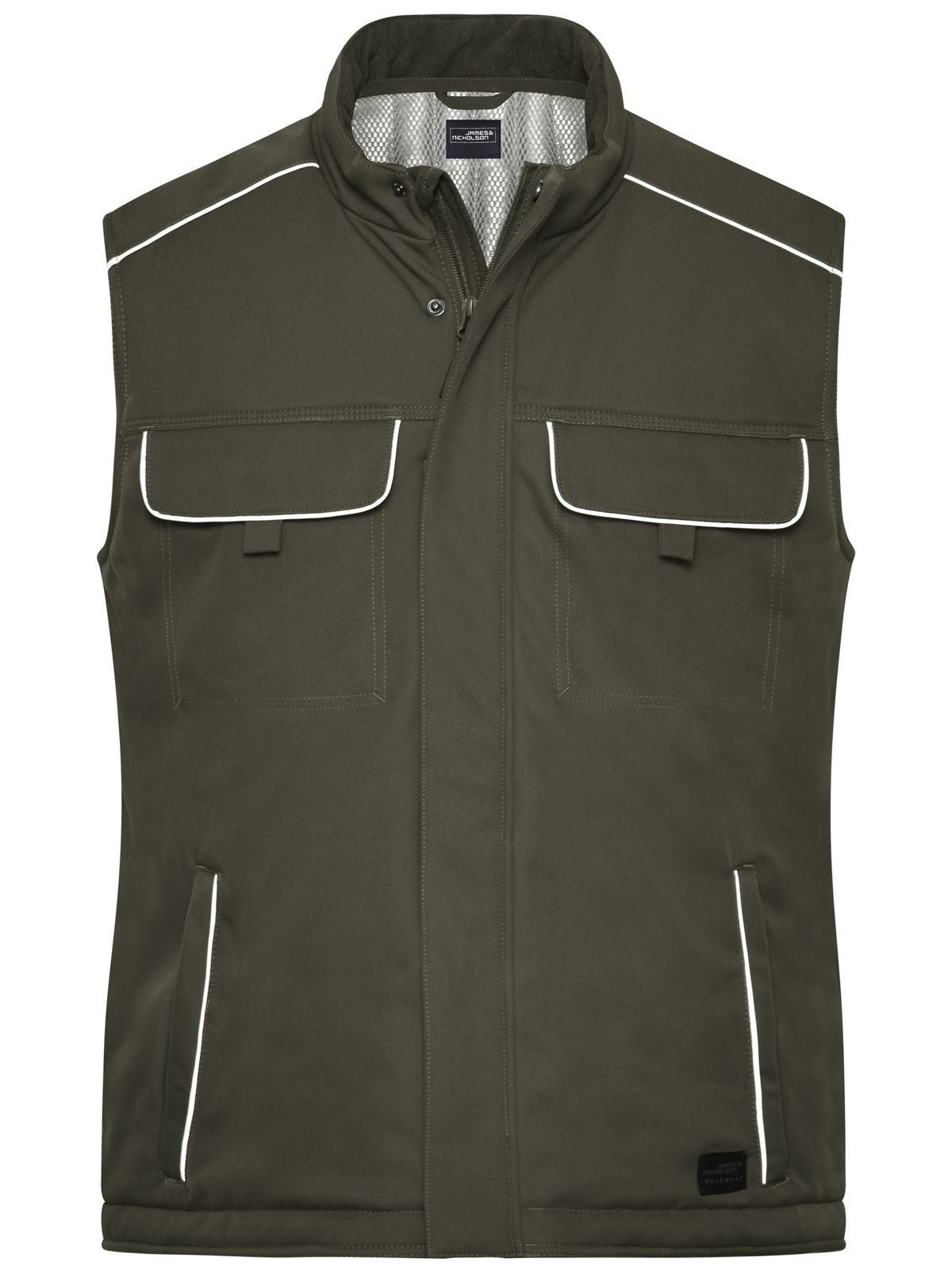 Workwear Softshell Padded Vest - Solid