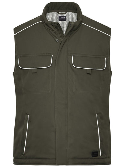 Workwear Softshell Padded Vest - Solid