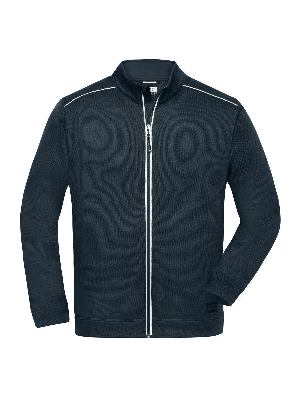 Men's Knitted Workwear Fleece Jacket - Solid Daiber Navy/Navy