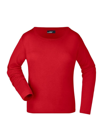 Ladies' Shirt Long-Sleeved Medium Daiber Red