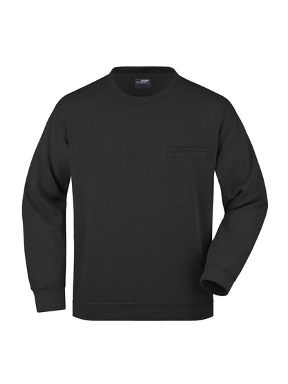 Men's Round Sweat Pocket Daiber Black