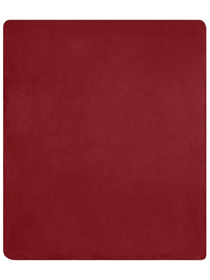 Bonded Fleece Blanket 150x170 Daiber Bordeaux/Cream