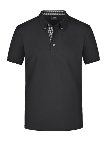 Men's Plain Polo Daiber Black/Black/White