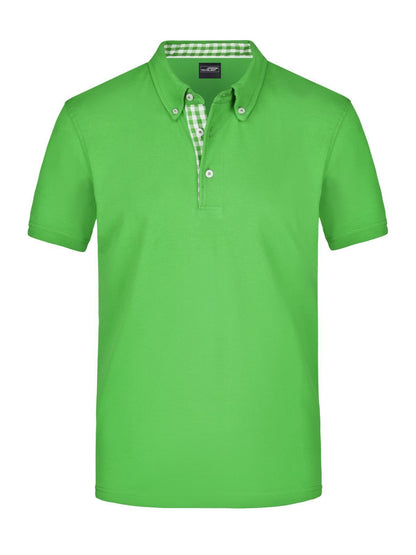 Men's Plain Polo Daiber Lime-Green/Lime-Green-White