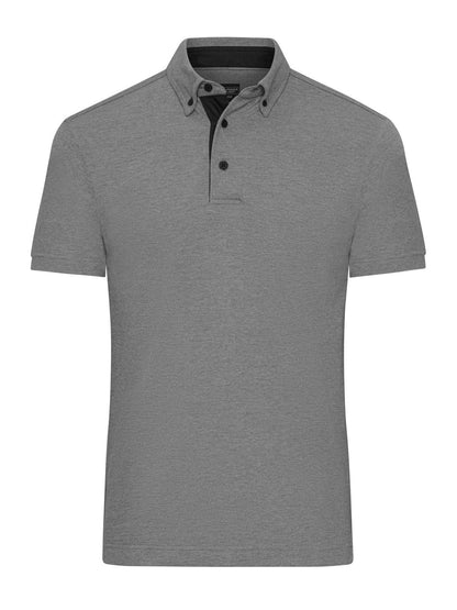 Men's Plain Polo Daiber Light-Melange/Black