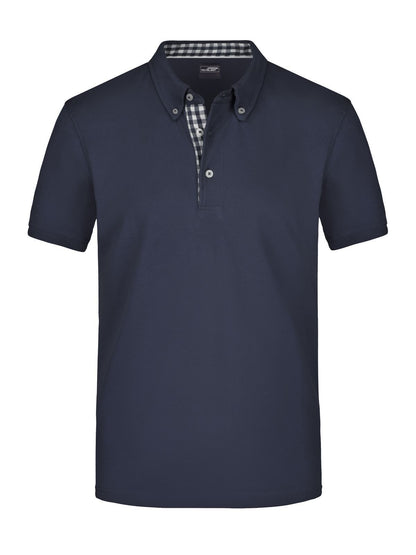 Men's Plain Polo Daiber Navy/Navy-White