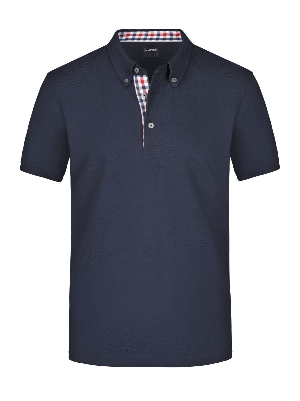 Men's Plain Polo Daiber Navy/Red-Navy-White
