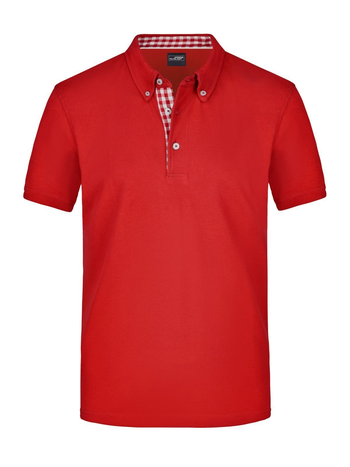 Men's Plain Polo Daiber Red/Red-White
