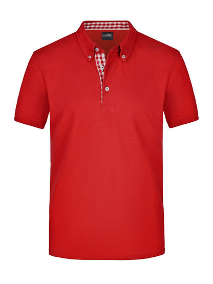 Men's Plain Polo Daiber Red/Red-White