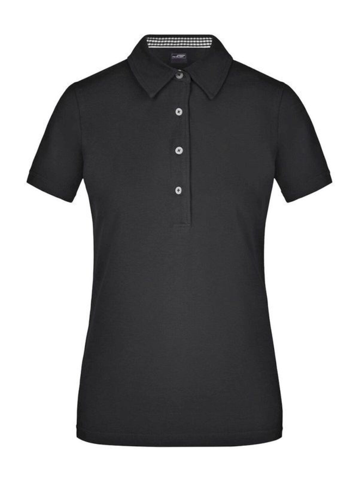 Ladies' Plain Polo Daiber Black/Black/White