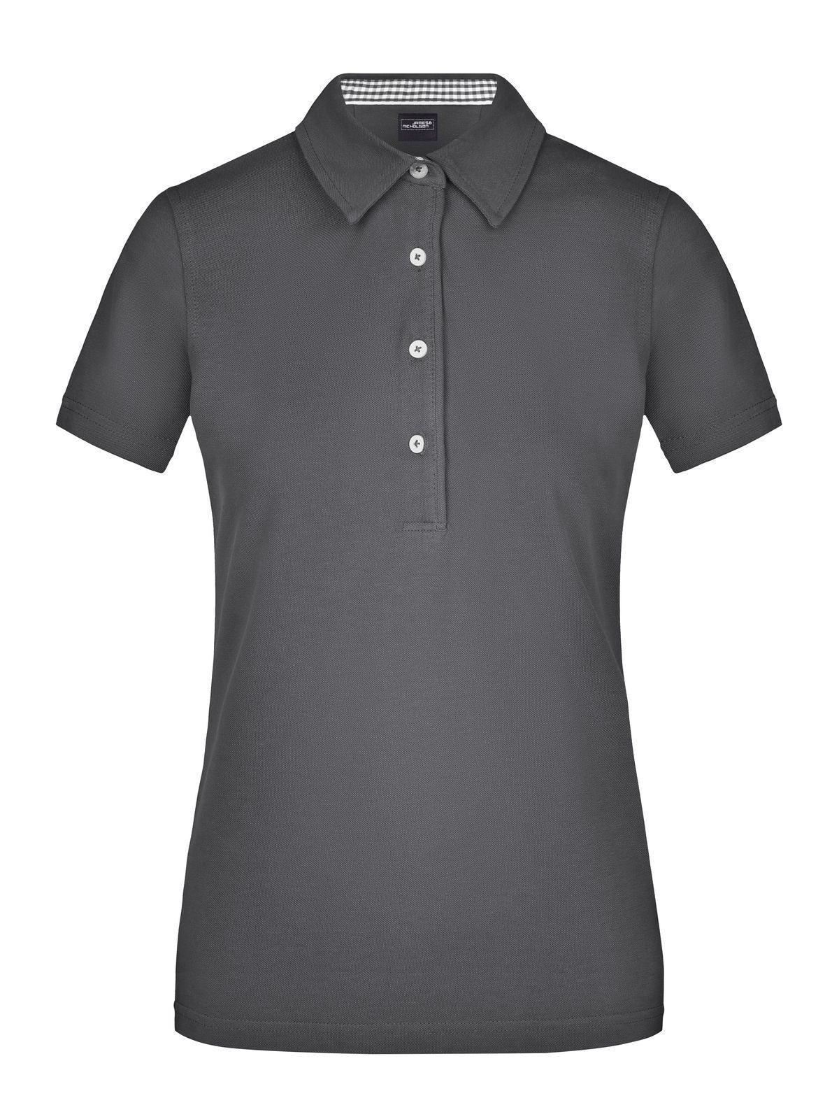 Ladies' Plain Polo Daiber Graphite/Graphite-White