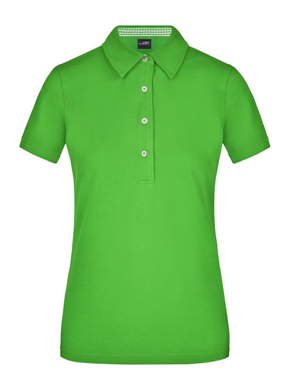 Ladies' Plain Polo Daiber Lime-Green/Lime-Green-White