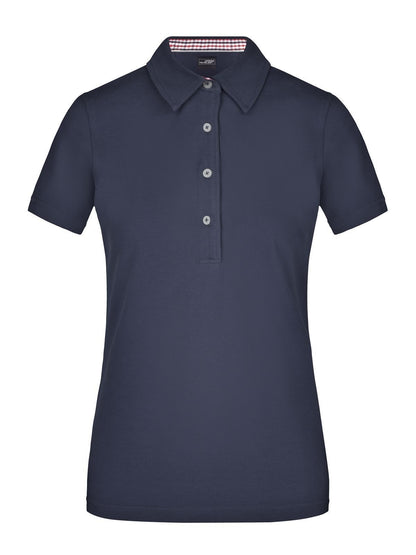 Ladies' Plain Polo Daiber Navy/Red-Navy-White