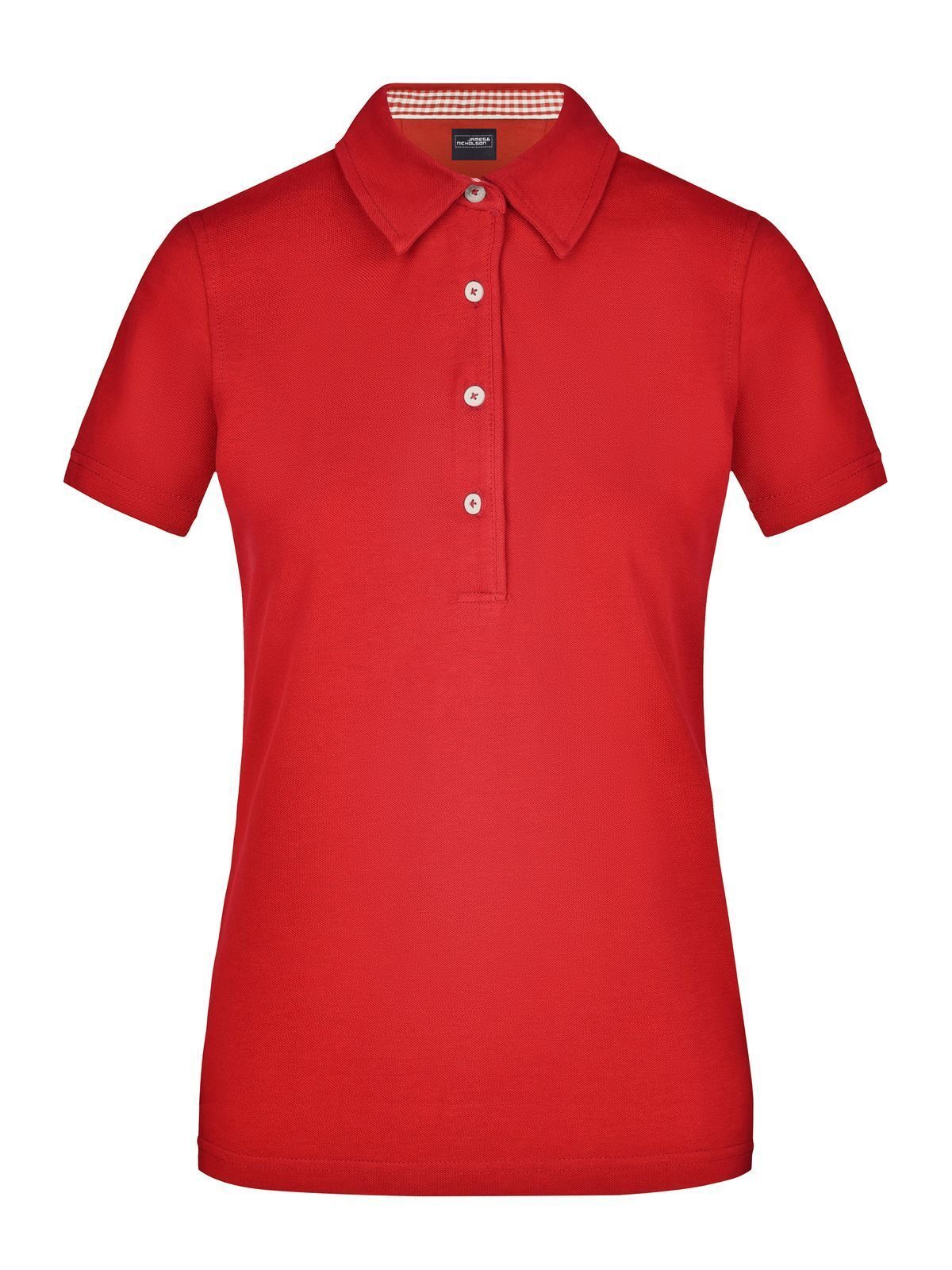 Ladies' Plain Polo Daiber Red/Red-White