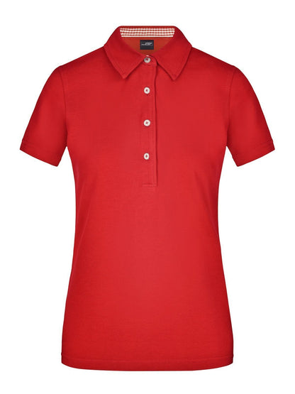 Ladies' Plain Polo Daiber Red/Red-White