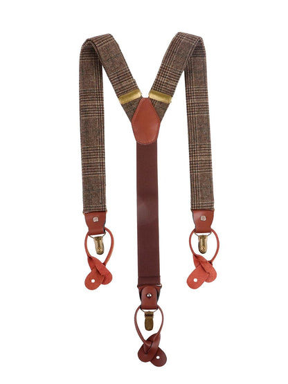 Suspenders Urban-Glencheck Karlowsky Dark-Brown