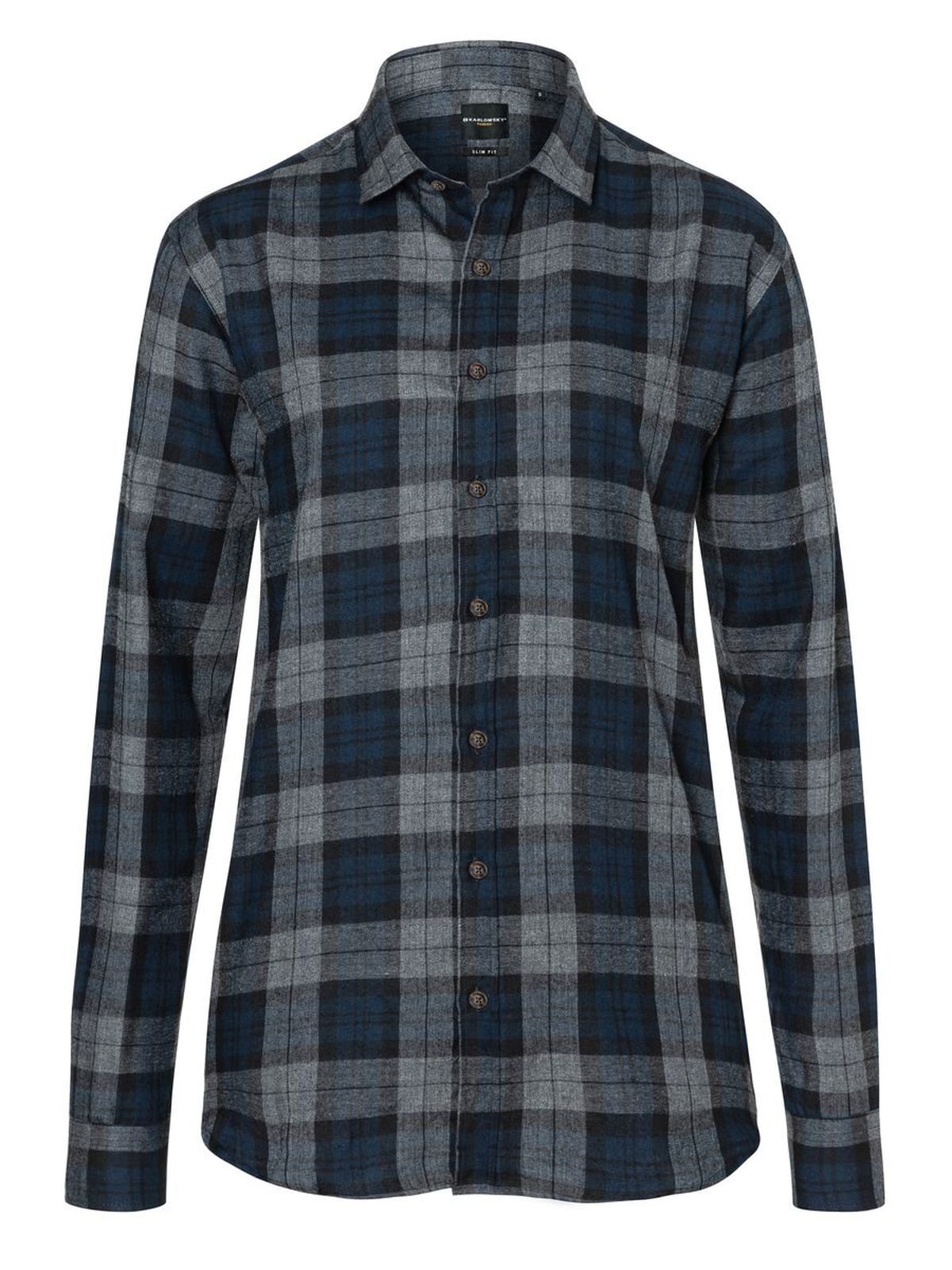 Ladies' checked blouse Urban-Style Karlowsky Navy