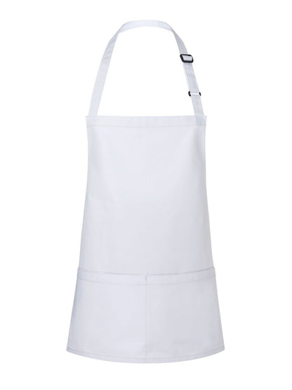 Short Bib Apron Basic With Buckle And Pocket Karlowsky White