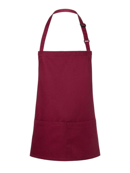 Short Bib Apron Basic With Buckle And Pocket Karlowsky Bordeaux