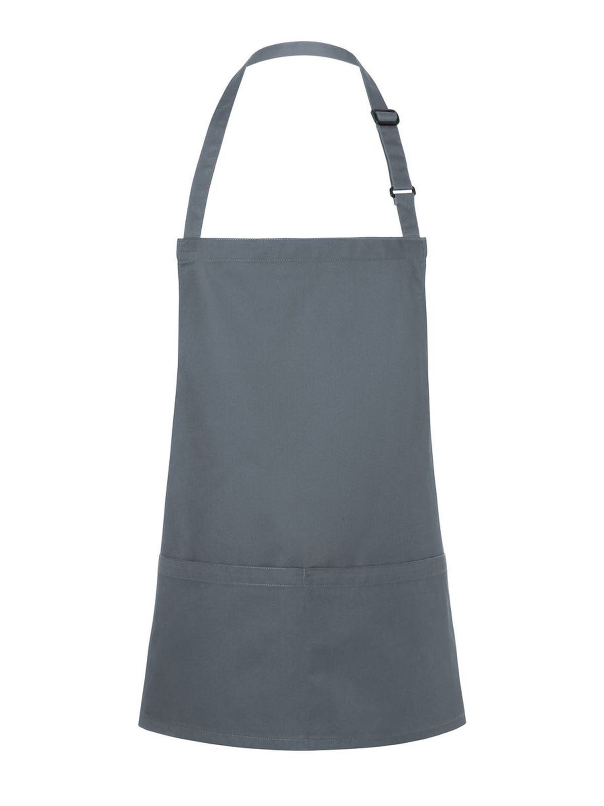 Short Bib Apron Basic With Buckle And Pocket Karlowsky Anthracite
