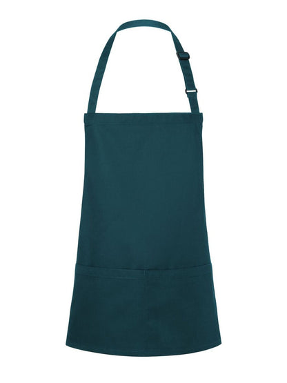 Short Bib Apron Basic With Buckle And Pocket Karlowsky Pine Green