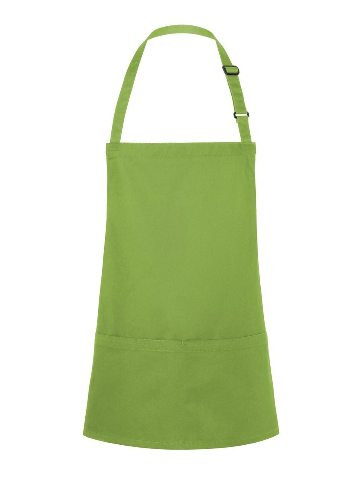 Short Bib Apron Basic With Buckle And Pocket Karlowsky Lime