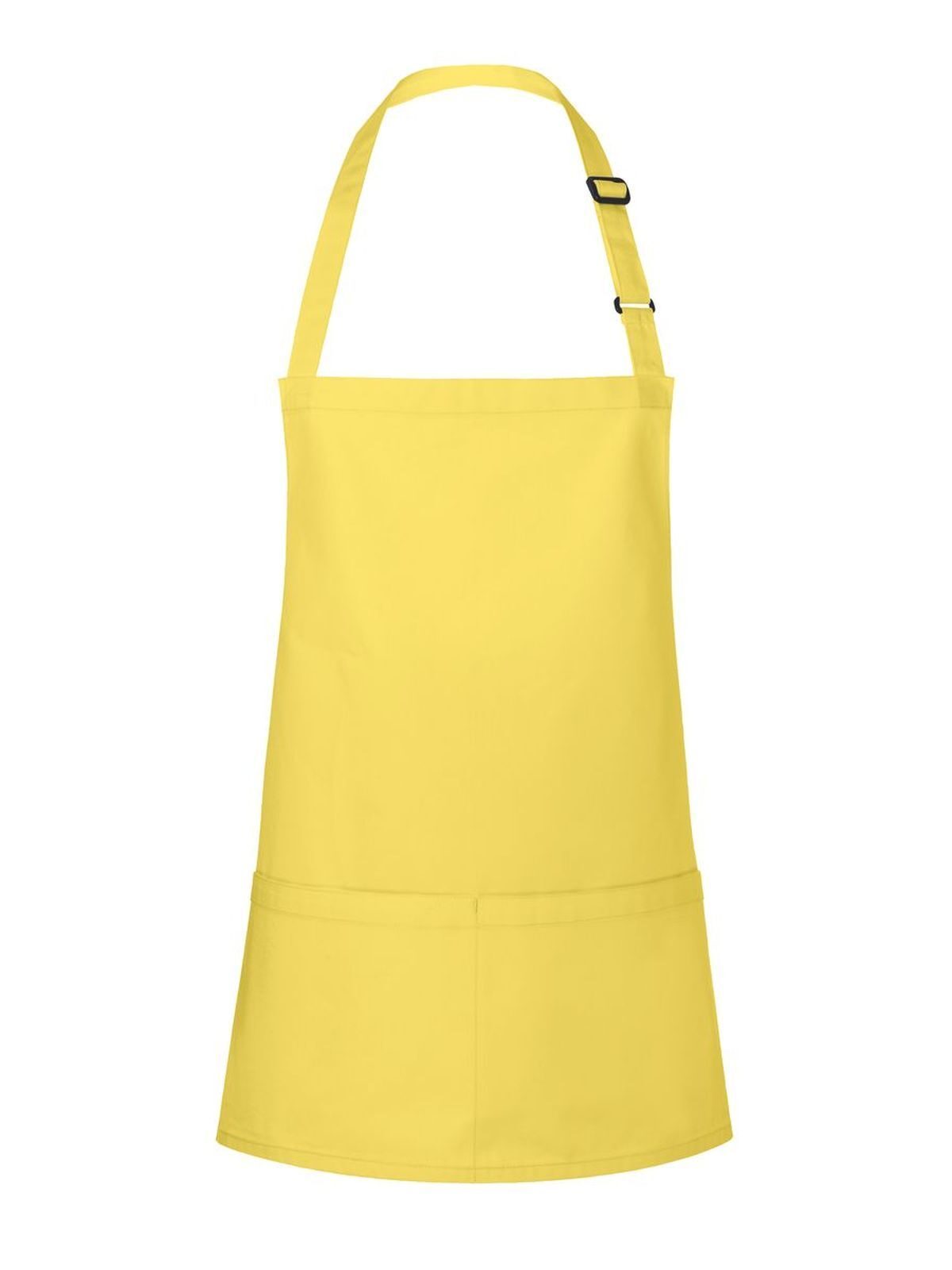 Short Bib Apron Basic With Buckle And Pocket Karlowsky Sunny Yellow