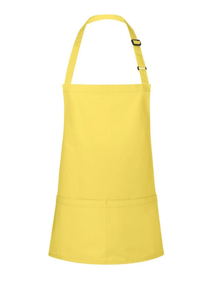 Short Bib Apron Basic With Buckle And Pocket Karlowsky Sunny Yellow