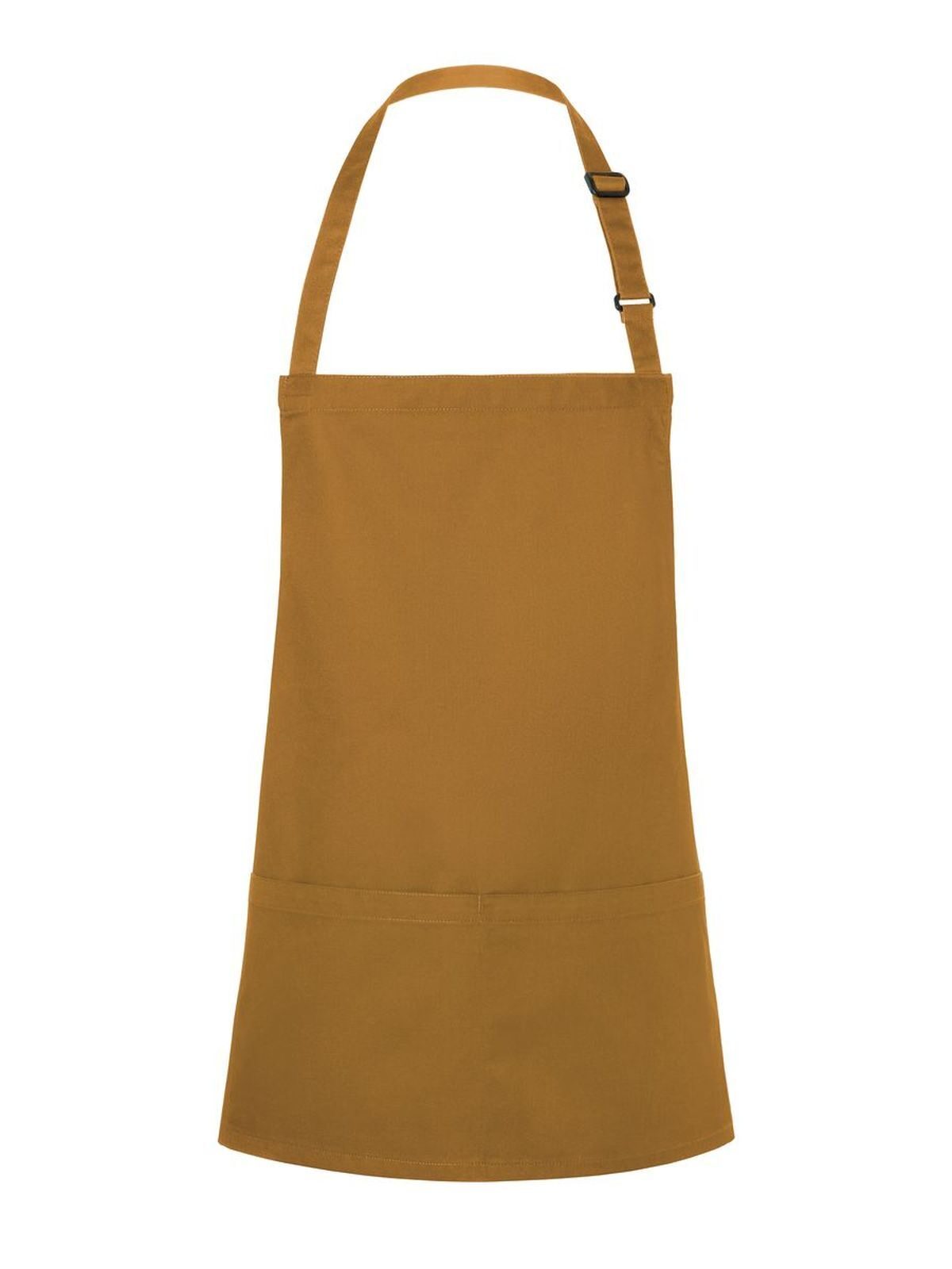 Short Bib Apron Basic With Buckle And Pocket Karlowsky Mustard