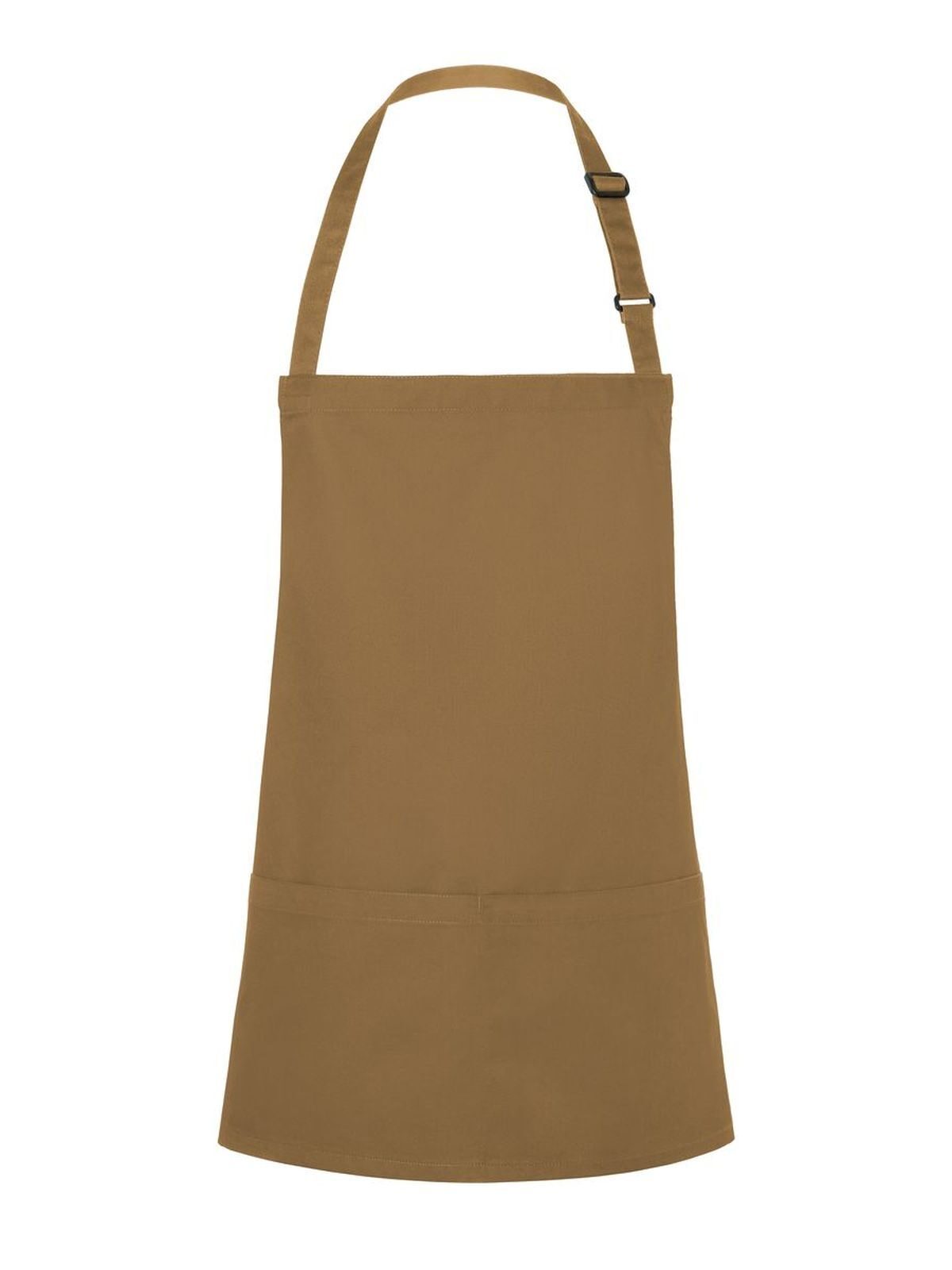 Short Bib Apron Basic With Buckle And Pocket Karlowsky Camel