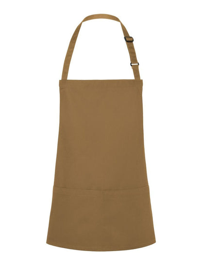 Short Bib Apron Basic With Buckle And Pocket Karlowsky Camel