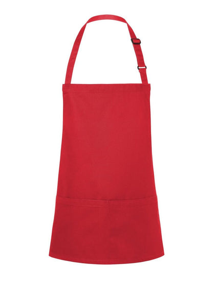 Short Bib Apron Basic With Buckle And Pocket Karlowsky Red