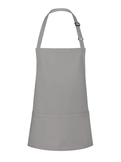 Short Bib Apron Basic With Buckle And Pocket Karlowsky Basalt Grey
