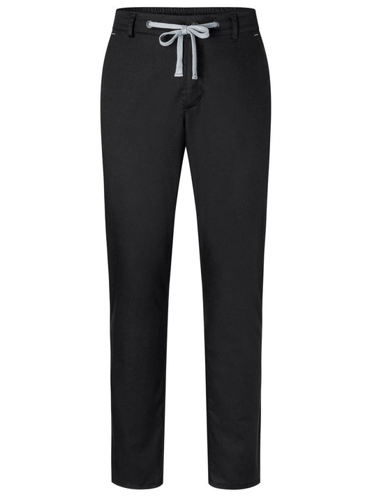 Mens Chino Trouser Modern Stretch Karlowsky Black